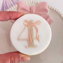 Load image into Gallery viewer, Number with Bow Fondant Cookie Embosser
