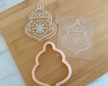 Load image into Gallery viewer, Gingerbread Bauble Cookie Cutter/ Embosser
