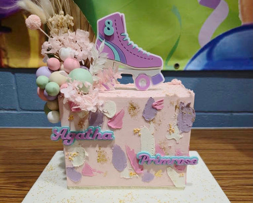 Groovy Roller Skate Cake Topper - Made in the UK with Love  from House of Toot Sweet - Just £15! Shop now at House of Toot Sweet