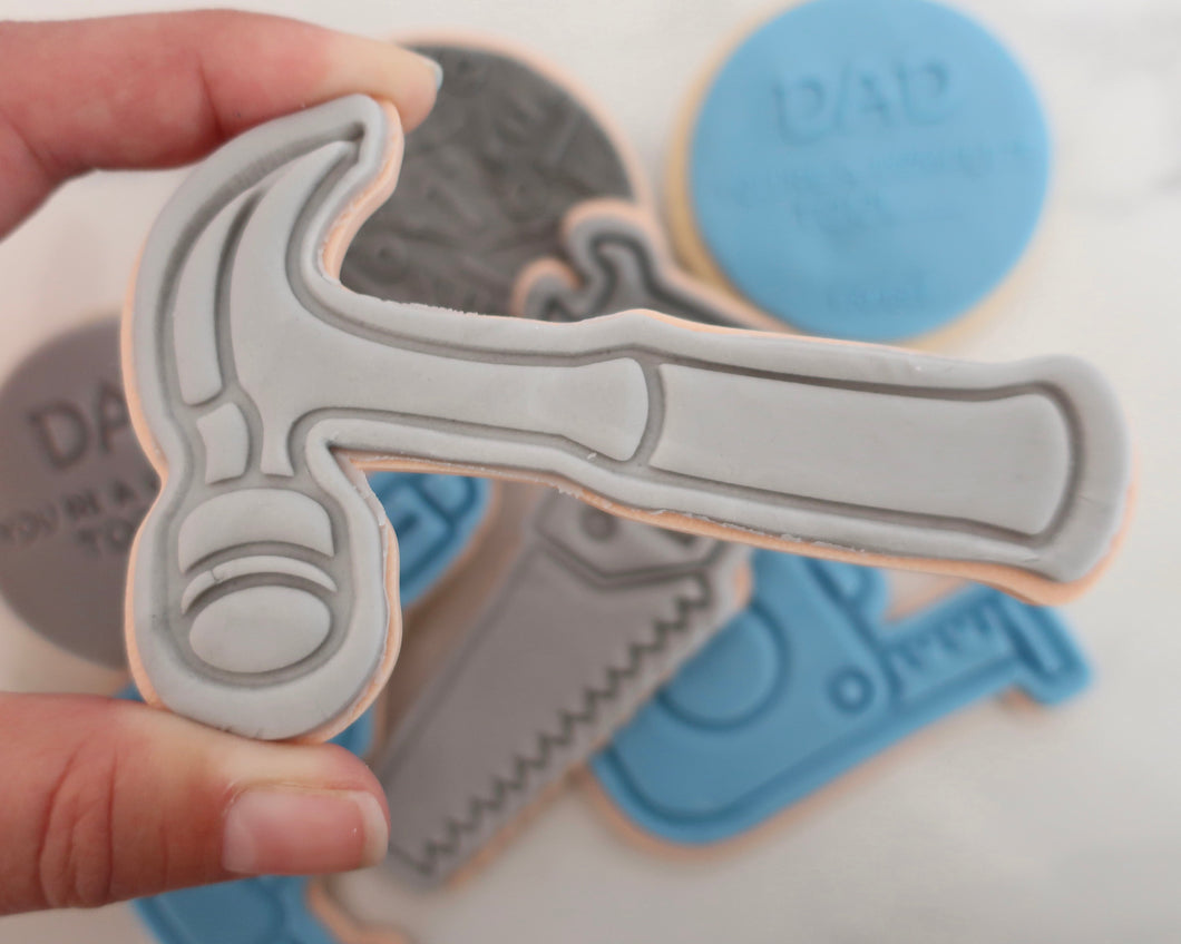 Construction Hammer Fondant Cookie Stamp / Cutter - Made in the UK with Love  from House of Toot Sweet - Just £6.50! Shop now at House of Toot Sweet