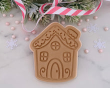 Load image into Gallery viewer, Gingerbread House Christmas Fondant Stamp &amp; Cookie Cutter

