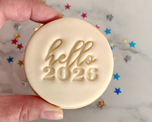 Load image into Gallery viewer, Hello 2026 Fondant Stamp

