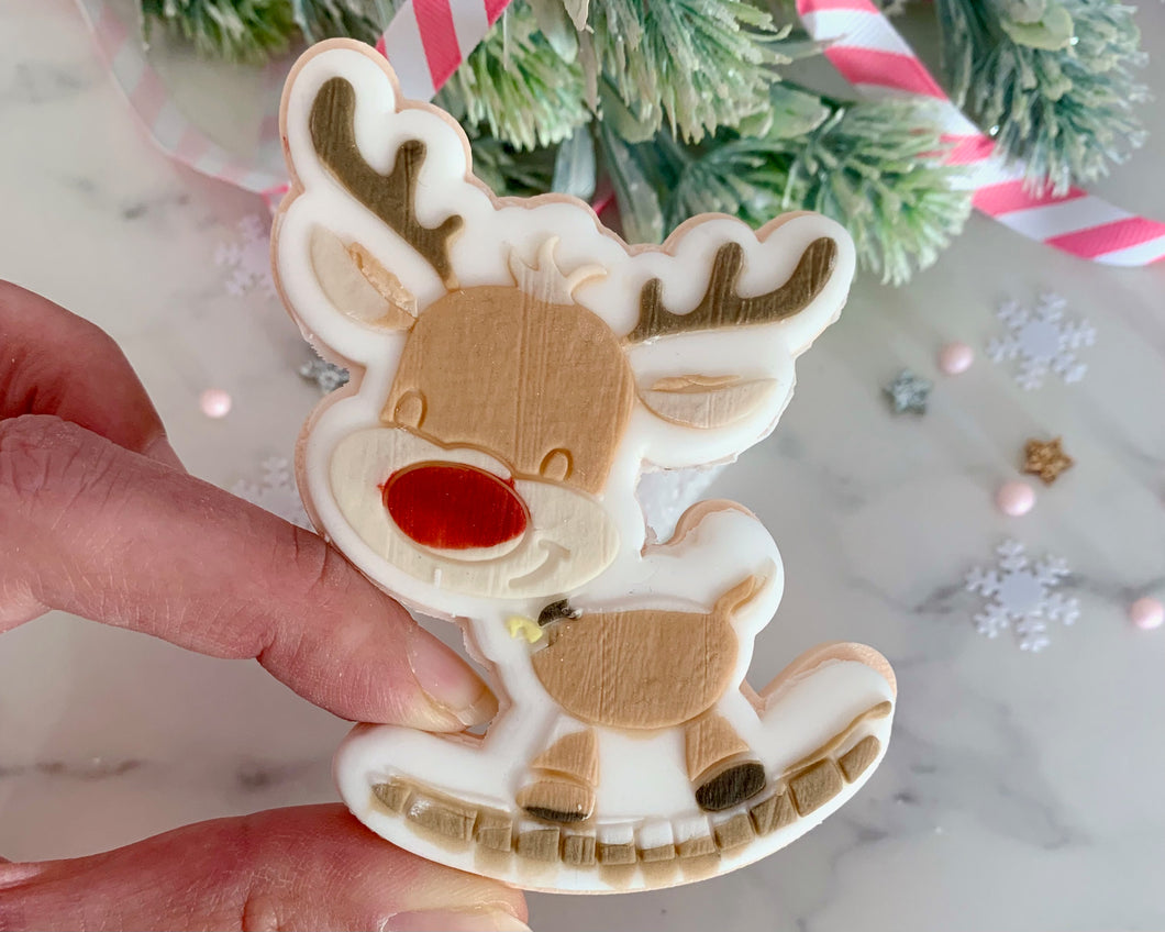 Rocking Reindeer Fondant Embosser and Cutter