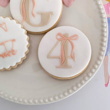 Load image into Gallery viewer, Number with Bow Fondant Cookie Embosser

