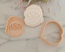 Load image into Gallery viewer, Santa Face Christmas Fondant Stamp &amp; Cookie Cutter
