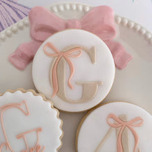 Load image into Gallery viewer, Alphabet A-Z with Bow Fondant Cookie Embosser
