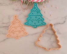 Load image into Gallery viewer, Christmas Tree Fondant Stamp &amp; Cookie Cutter
