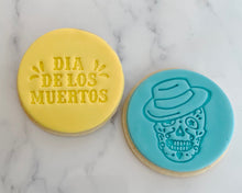 Load image into Gallery viewer, Male Sugar Skull - fondant cookie stamp
