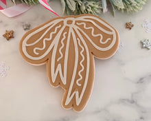 Load image into Gallery viewer, Gingerbread Bow Cookie Cutter/ Embosser
