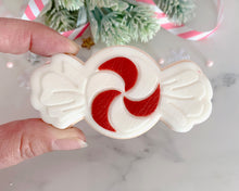 Load image into Gallery viewer, Peppermint Candy Swirl Fondant Embosser and Cutter

