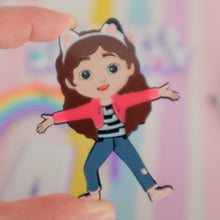 Load image into Gallery viewer, Gabby / Panda Paws Acrylic Cake Charm
