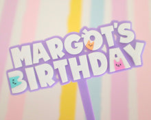 Load image into Gallery viewer, Gabby Personalised Name &amp; Age Cake Topper
