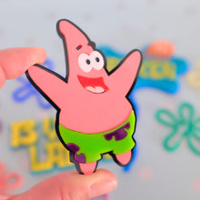 Load image into Gallery viewer, Spongebob/ Patrick Star Inspired Acrylic Cake Charm
