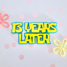 Load image into Gallery viewer, Spongebob Inspired Personalised Name &amp; Age Cake Topper
