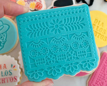 Load image into Gallery viewer, Day Of The Dead Buntiing Fondant Cookie Embosser / Cutter
