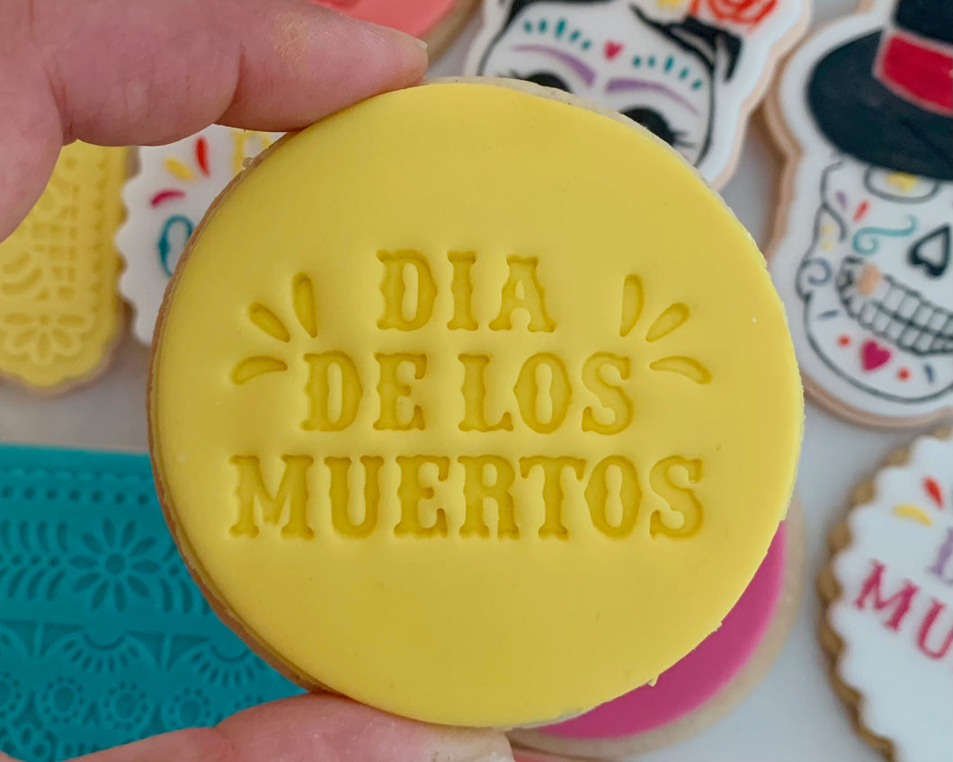 Dia de los Muertos - fondant cookie stamp