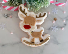 Load image into Gallery viewer, Rocking Reindeer Fondant Embosser and Cutter
