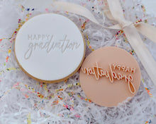 Load image into Gallery viewer, Happy Graduation Fondant Cookie Stamp - Made in the UK with Love  from House of Toot Sweet - Just £5.50! Shop now at House of Toot Sweet
