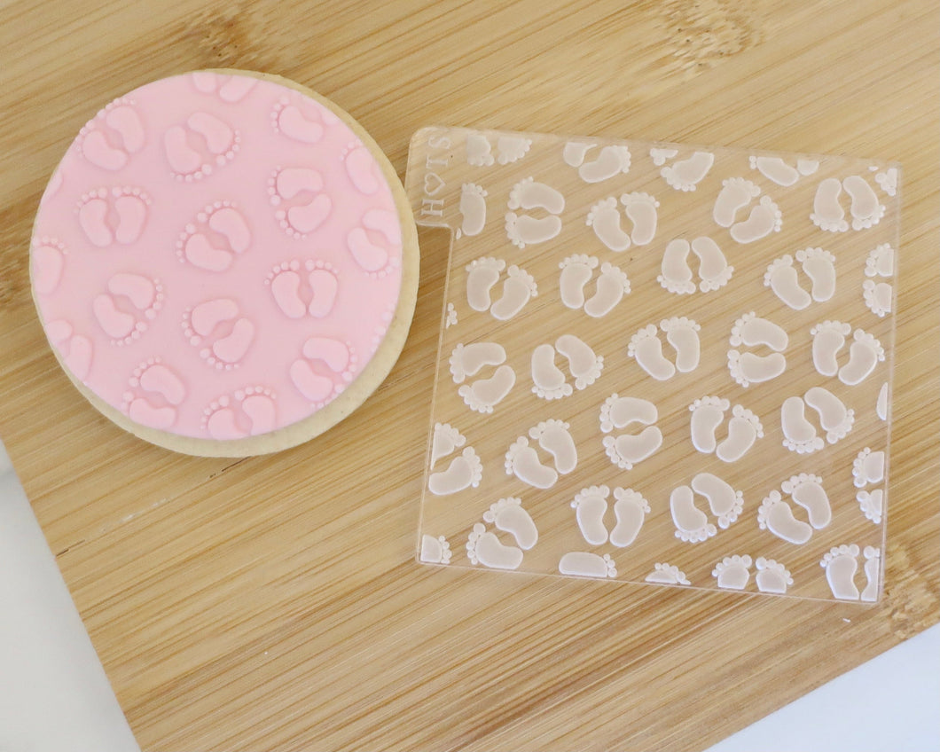 Baby Feet Pattern Texture Fondant Embosser - Made in the UK with Love  from House of Toot Sweet - Just £7! Shop now at House of Toot Sweet