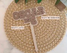 Load image into Gallery viewer, Western Theme Personalised Name &amp; Age Cake Topper
