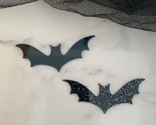 Load image into Gallery viewer, Black Bat Acrylic Cake Charm
