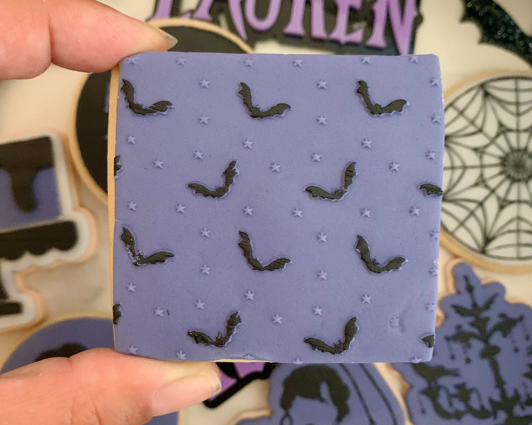 Bats & Stars Texture Fondant Embosser