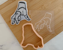 Load image into Gallery viewer, Thing Wednesday Addams Fondant Cookie Embosser / Cutter
