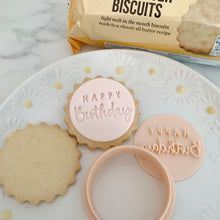 Load image into Gallery viewer, Mini Happy Birthday Marks &amp; Spencer Fondant Cookie Stamp
