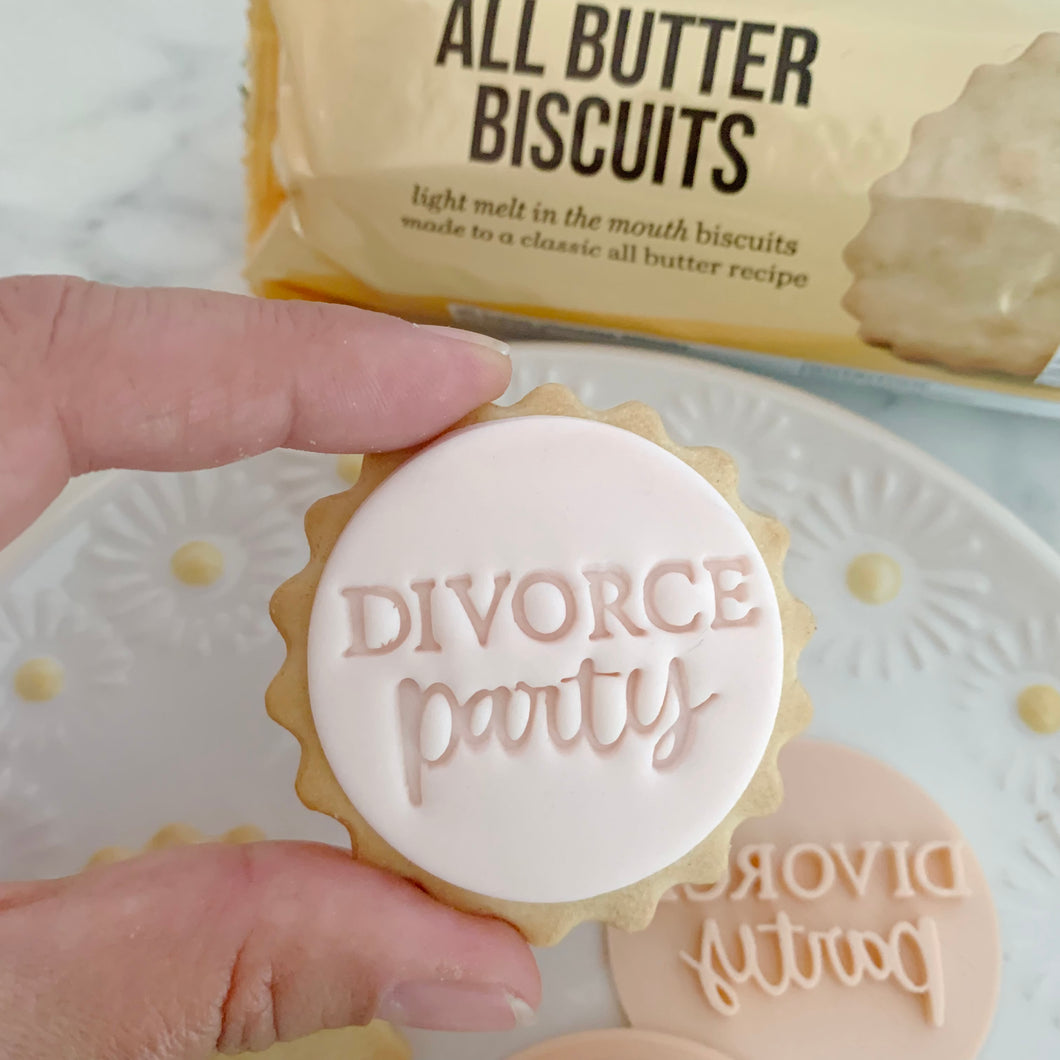 Mini Divorde Party Marks & Spencer Fondant Cookie Stamp