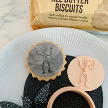 Load image into Gallery viewer, Mini Skeleton Marks &amp; Spencer Fondant Cookie Stamp
