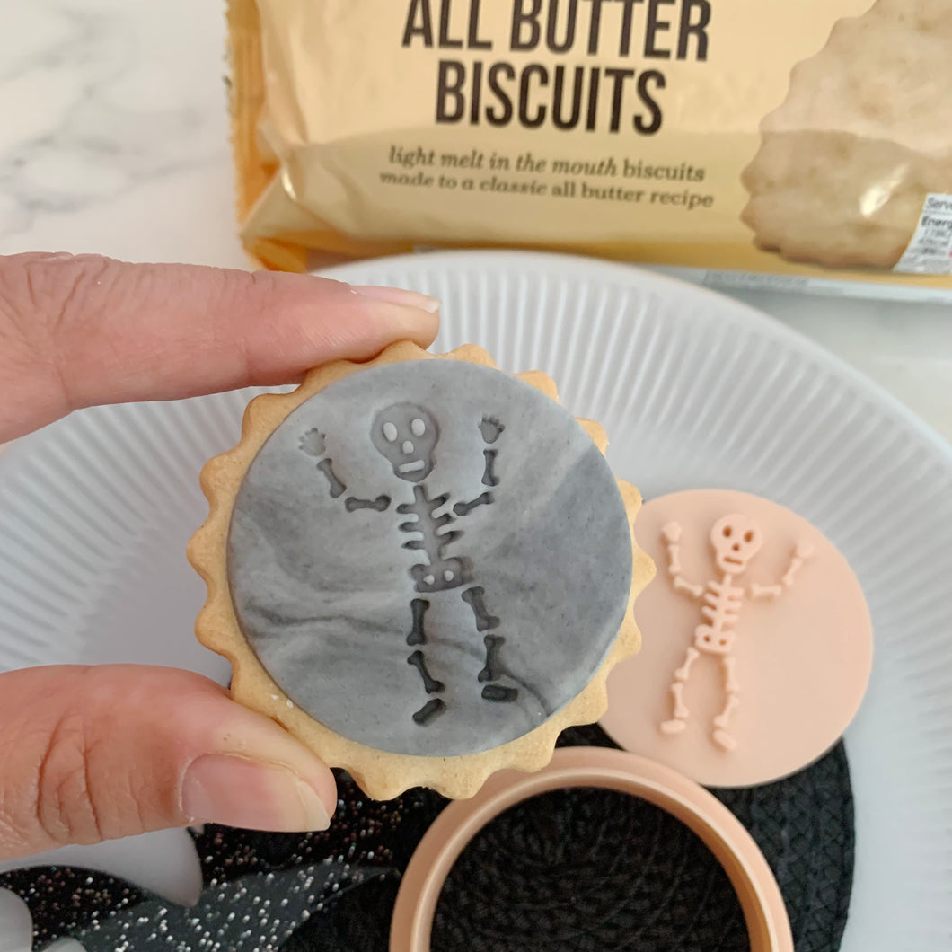 Mini Skeleton Marks & Spencer Fondant Cookie Stamp