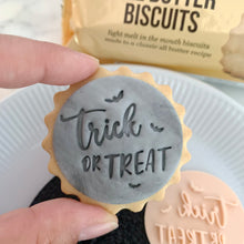 Load image into Gallery viewer, Mini Trick or Treat Marks &amp; Spencer Fondant Cookie Stamp
