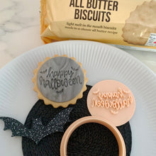 Load image into Gallery viewer, Mini Happy Halloween Marks &amp; Spencer Fondant Cookie Stamp
