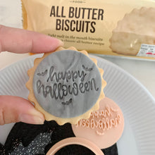 Load image into Gallery viewer, Mini Happy Halloween Marks &amp; Spencer Fondant Cookie Stamp
