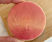Load image into Gallery viewer, Lotus Mandala Fondant Cookie Embosser
