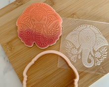 Load image into Gallery viewer, Elephant Head Fondant Cookie Embosser/ Cutter

