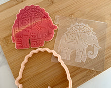 Load image into Gallery viewer, Indian Elephant Fondant Cookie Embosser/ Cutter
