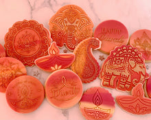 Load image into Gallery viewer, Lotus Rangoli Mandala Fondant Cookie Embosser/ Cutter
