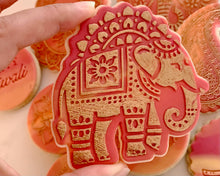 Load image into Gallery viewer, Indian Elephant Fondant Cookie Embosser/ Cutter
