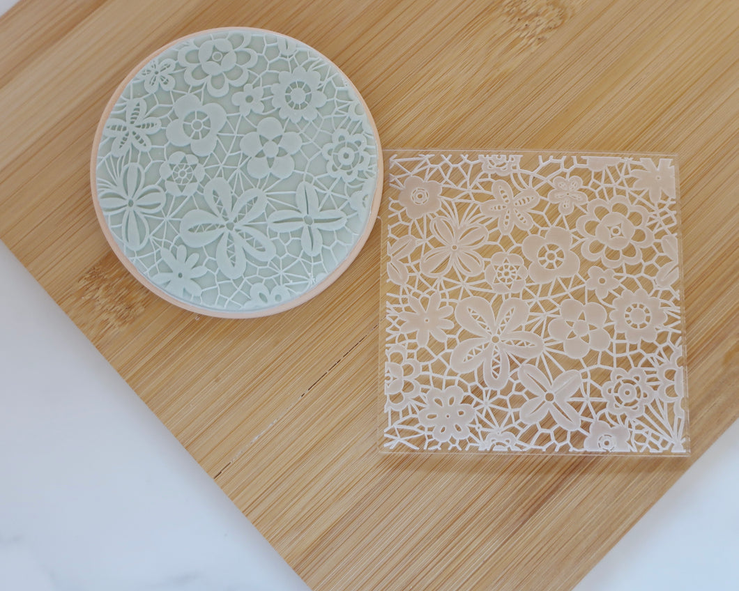 Lace/ Crochet Texture Fondant Embosser - Made in the UK with Love  from House of Toot Sweet - Just £7! Shop now at House of Toot Sweet