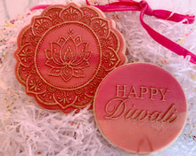 Load image into Gallery viewer, Lotus Rangoli Mandala Fondant Cookie Embosser/ Cutter
