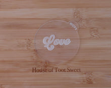 Load image into Gallery viewer, Retro Love Fondant Embosser - Made in the UK with Love  from House of Toot Sweet - Just £6.50! Shop now at House of Toot Sweet
