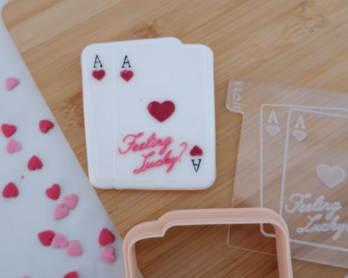 Feeling lucky Fondant Embosser/ Cutter - Made in the UK with Love  from House of Toot Sweet - Just £6.50! Shop now at House of Toot Sweet