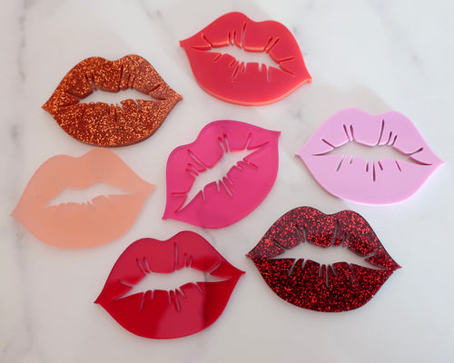 7 Lips Cupcake Toppers - Made in the UK with Love  from House of Toot Sweet - Just £3! Shop now at House of Toot Sweet