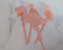Load image into Gallery viewer, 4x Frosted Pink Flamingo Cupcake Toppers - Made in the UK with Love  from House of Toot Sweet - Just £2.50! Shop now at House of Toot Sweet
