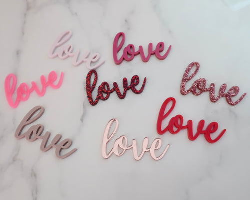 8x Love Cupcake Toppers - Made in the UK with Love  from House of Toot Sweet - Just £4! Shop now at House of Toot Sweet