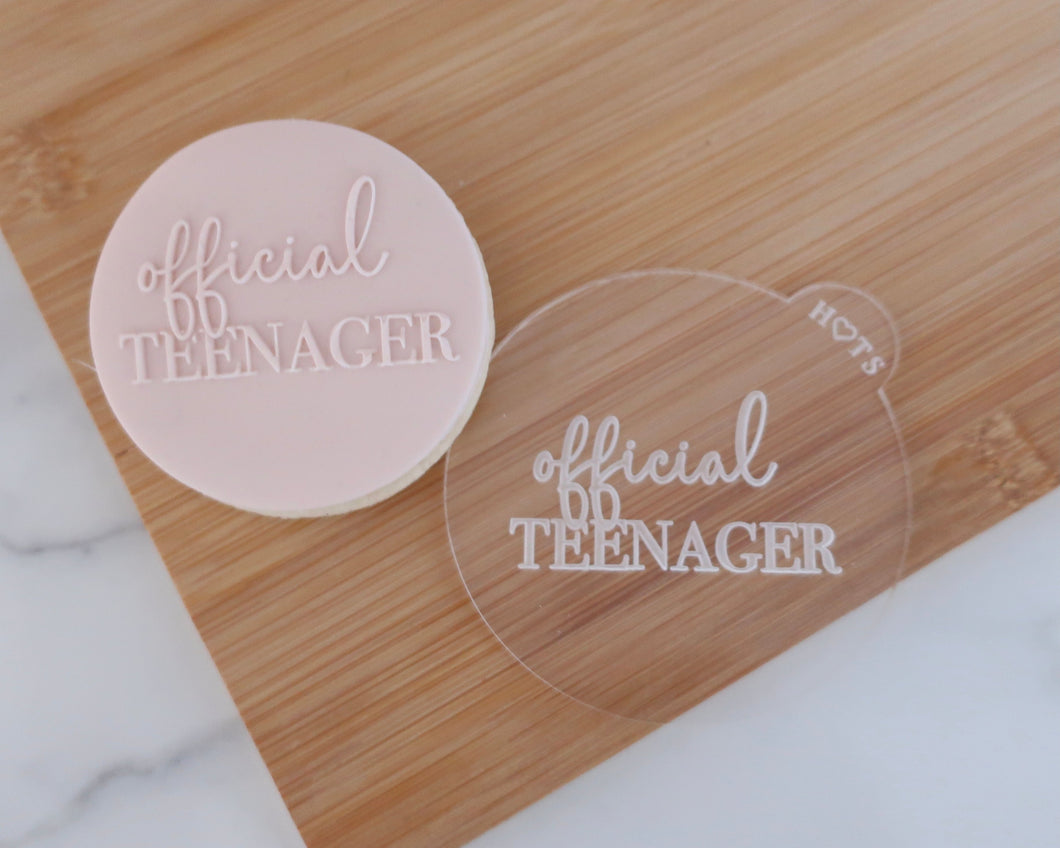 Official Teenager Fondant Cookie Embosser - Made in the UK with Love  from House of Toot Sweet - Just £6.50! Shop now at House of Toot Sweet