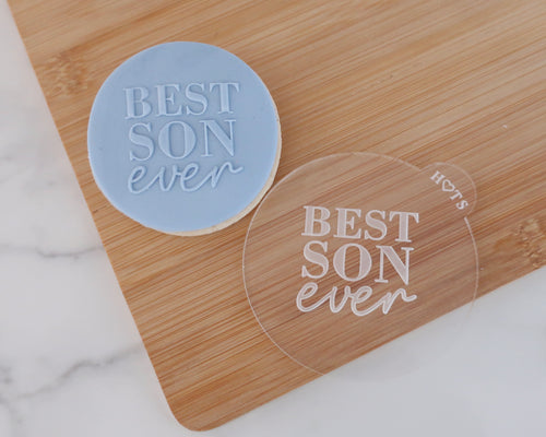 Best Son Ever Fondant Cookie Embosser - Made in the UK with Love  from House of Toot Sweet - Just £6.50! Shop now at House of Toot Sweet