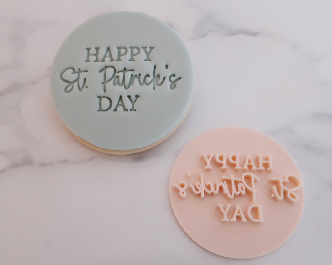 Happy St Patricks Day Fondant Cookie Stamp - Made in the UK with Love  from House of Toot Sweet - Just £5! Shop now at House of Toot Sweet