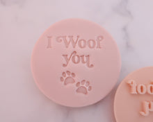 Load image into Gallery viewer, I Woof You Fondant Stamp - Made in the UK with Love  from House of Toot Sweet - Just £5! Shop now at House of Toot Sweet
